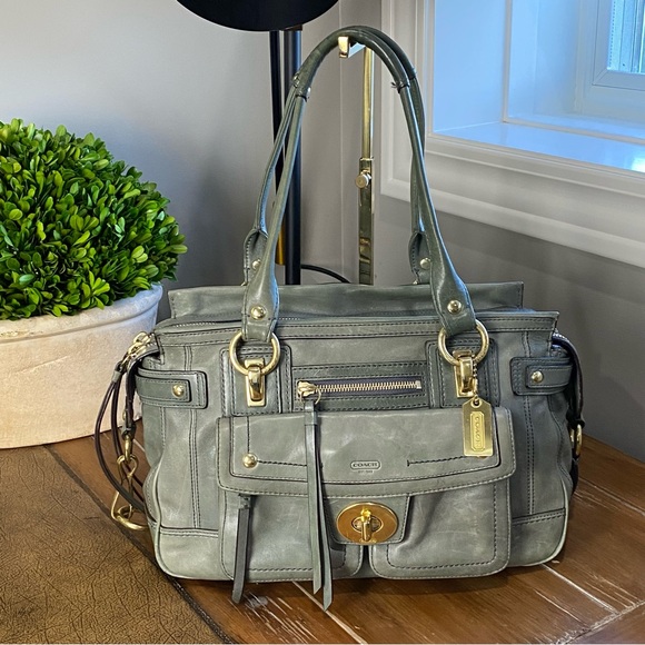 Coach Hampton Lindsay Shoulder Bag Satchel HTF - Picture 15 of 15